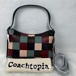 Coach Alter/Ego Slouchy Shoulder Bag In Checkerboard Leather Coachtopia CBE00